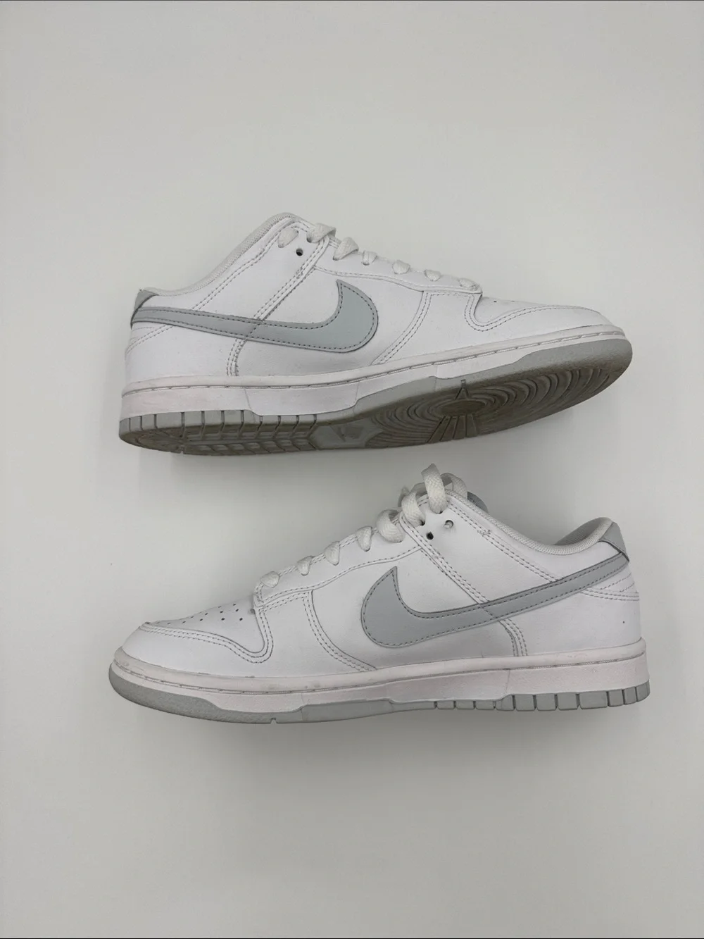 Nike Red and White Dunk Low Retro Box Label